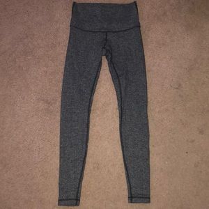 Wunder Under Herringbone Print Lululemon Leggings